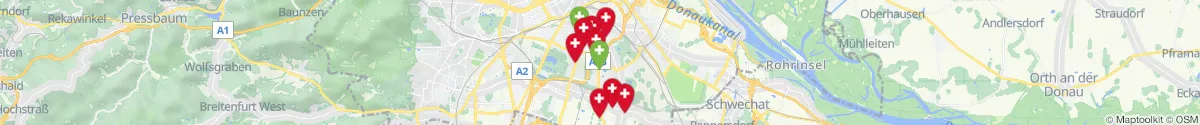 Map view for Pharmacy emergency services nearby 1100 - Favoriten (Wien)
